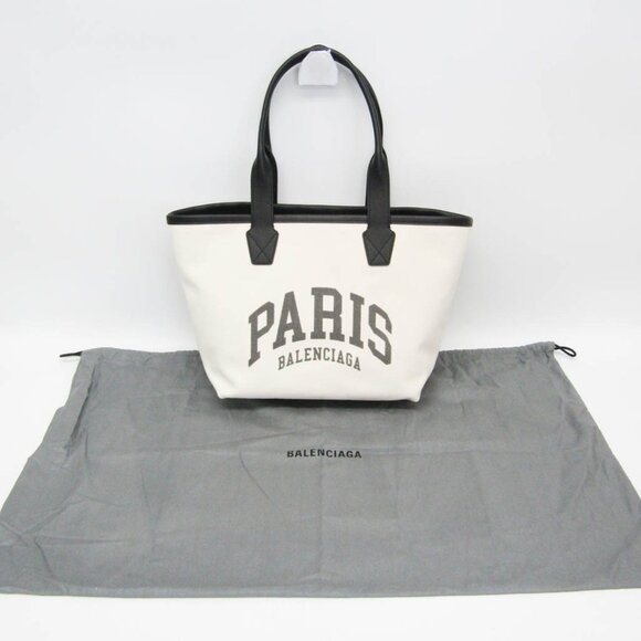 BALENCIAGA Black Leather Tote Bag - Picture 2 of 10